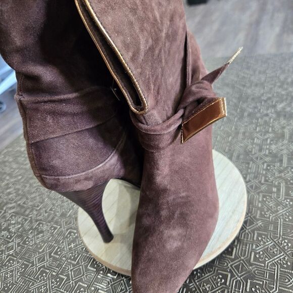 🐢 Colin Stuart Suede Pumps/ Booties Size 5B - Picture 4 of 17